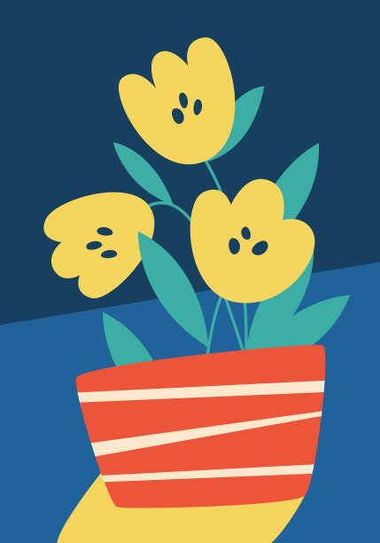 花瓶里的花有背景图片下载