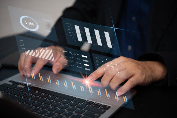 大数据分析和商业智能BI关键绩效指标kpi。商业图表报告营销信息分析投资金融虚拟屏幕概念。图片下载