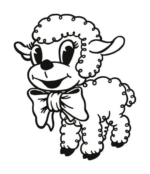 可爱的羊图片下载