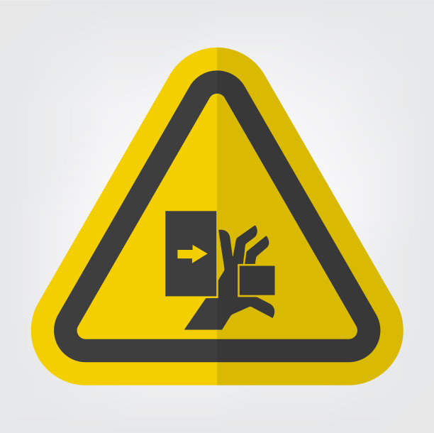 手压力从左边的符号标志隔离图片下载