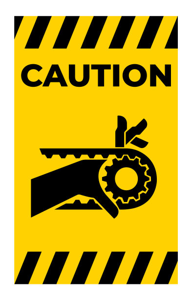 手缠缺口皮带传动符号标志图片下载