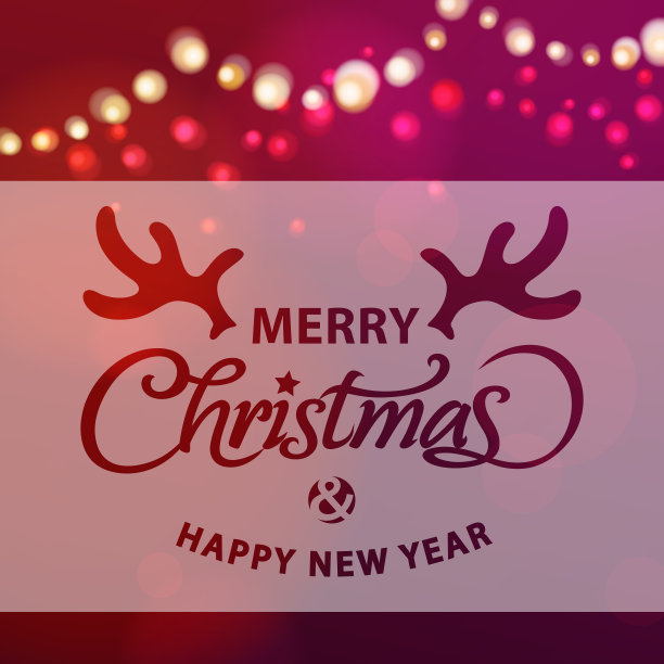 鹿角半透明灯光背景图片下载