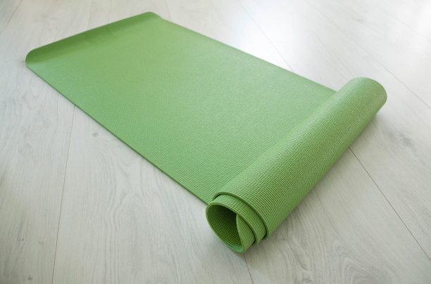绿色瑜伽毯图片下载