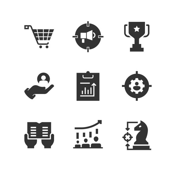 目标受众，市场，消费者，客户，战略图标图片下载