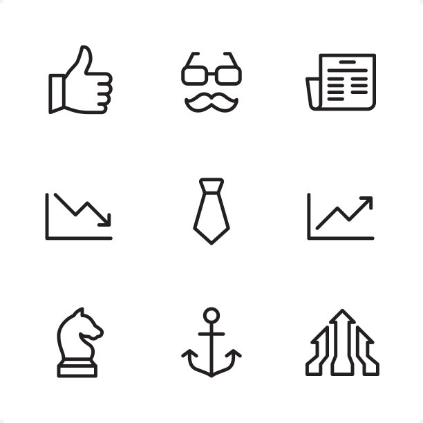 财务设置-单线图标图片下载