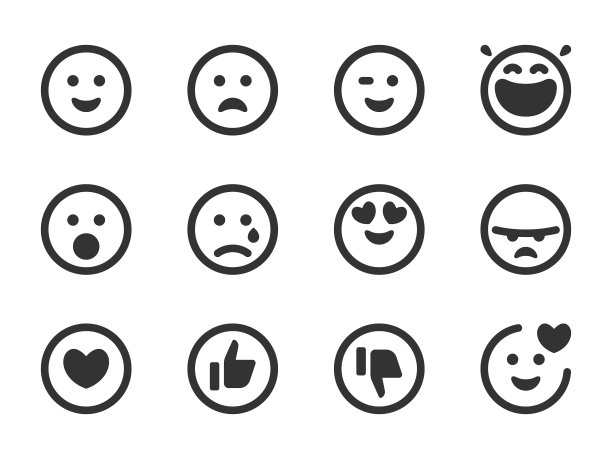 社交媒体的表情符号图片下载