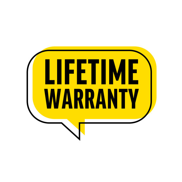 终身保修-横幅，讲话气泡，标签，通知模板。矢量股票插图与文字图片下载