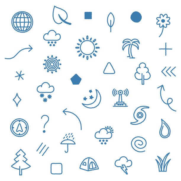 气候变化和季节无缝涂鸦图案图片下载