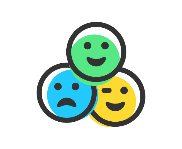 社交媒体表情符号概念设计图片下载