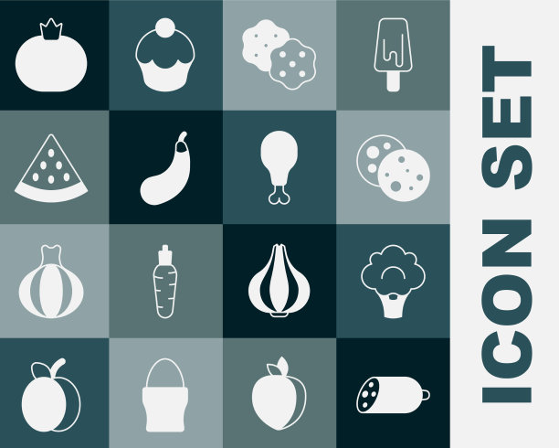 放上腊肠西兰花饼干图片下载