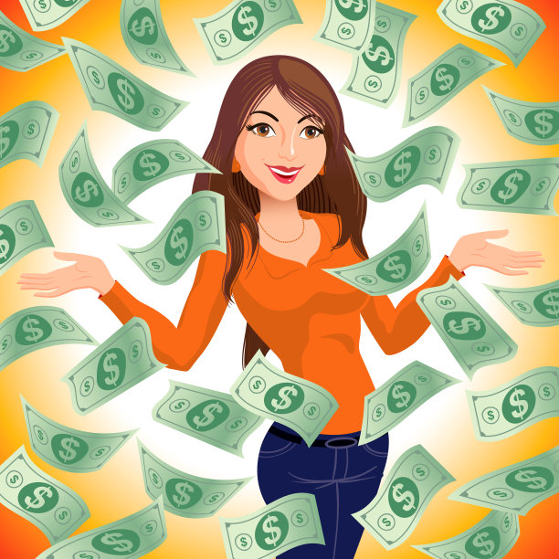 自信的女人变得富有图片下载