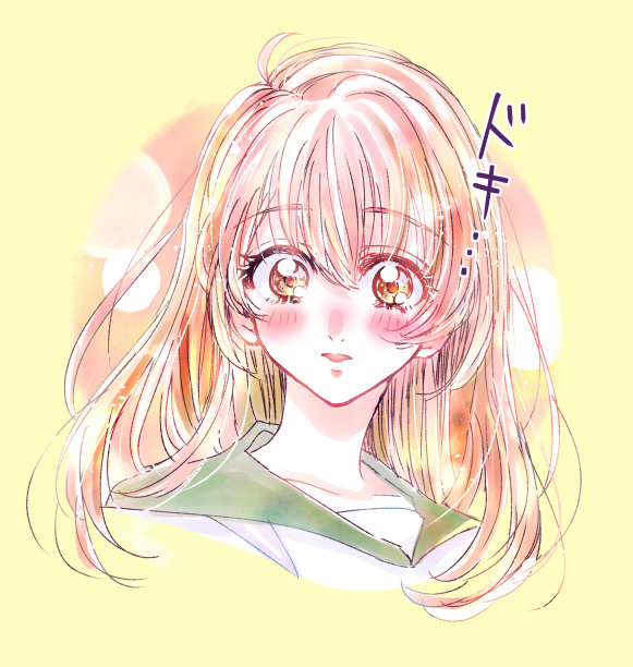 女学生恋爱的插图图片下载