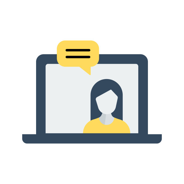 网络研讨会平图标。平面设计矢量插图图片下载