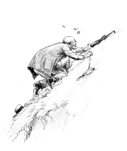 登山书中的古董插图图片下载