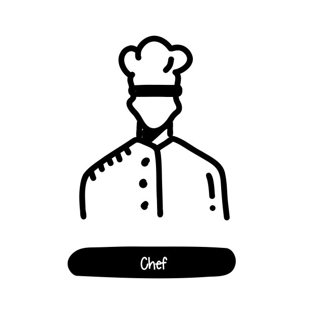 厨师图标。潮流风格矢量插图符号图片下载