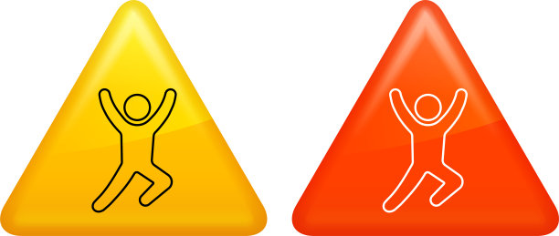 一个男人跳起来的图标图片下载