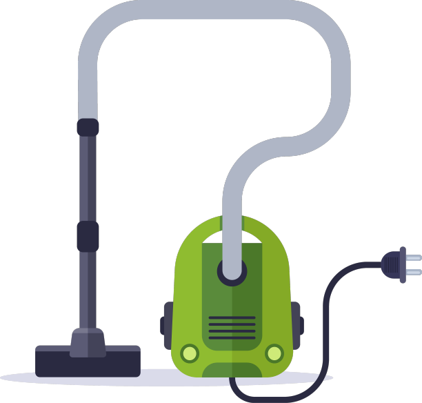 蓝色的吸尘器用来打扫房间图片下载