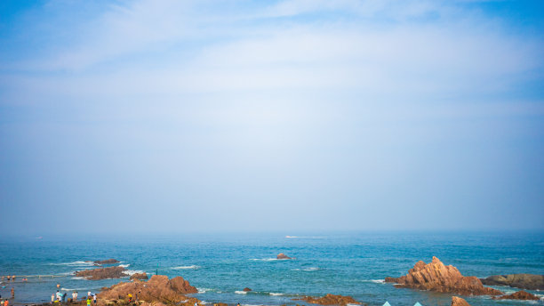 青岛市黄岛区——黄金海滩图片下载