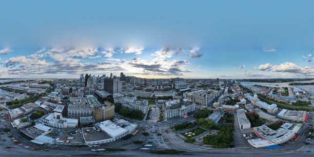 空中360雅克卡地亚在蒙特利尔，加拿大图片下载