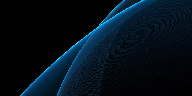 抽象背景波。黑色和海蓝色的抽象背景壁纸或名片图片下载