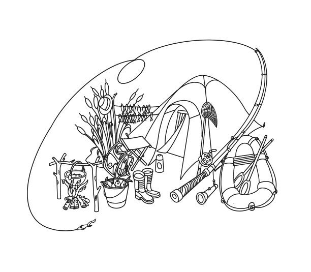 钓鱼涂鸦集图片下载