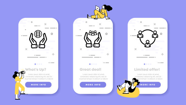设置图标的关系。世界和平，星球，双手，人，团体，团队，友谊，关怀，帮助。社会的概念。UI手机应用屏幕与人。矢量线图标的业务和广告图片下载