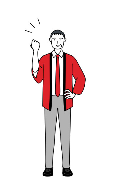 一个穿着红色快乐外套的老人和他的内脏合影。图片下载