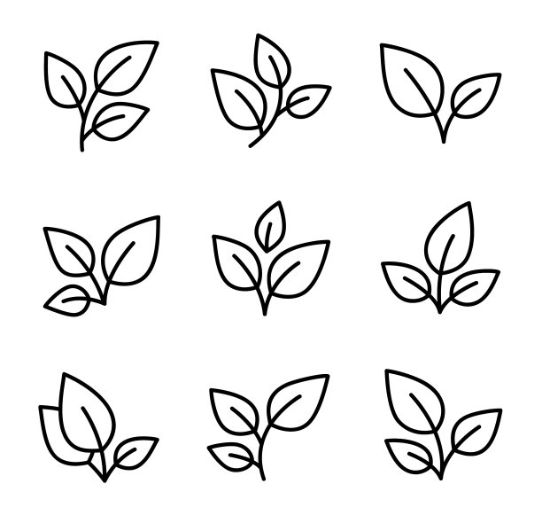 叶子图标集图片下载