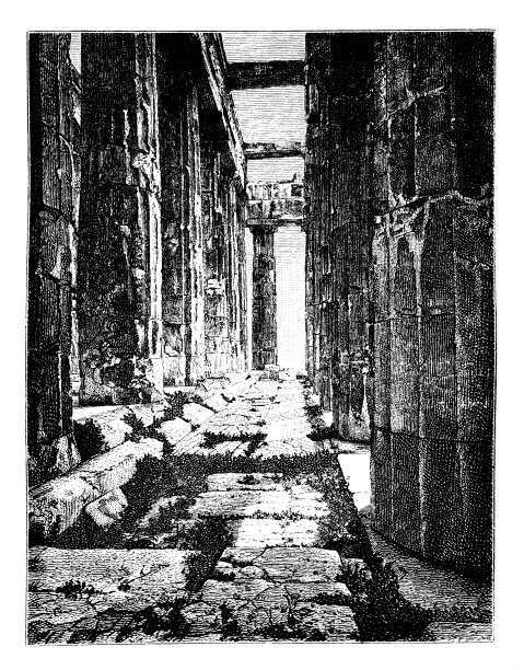 帕台农神庙的柱廊图片下载