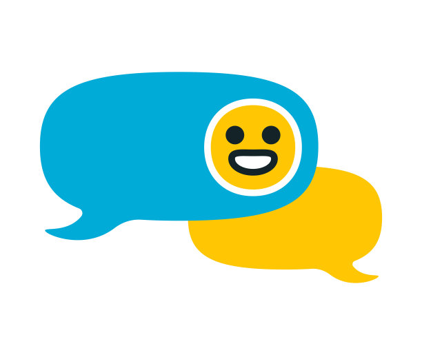 表情符号对言论泡沫的反应图片下载