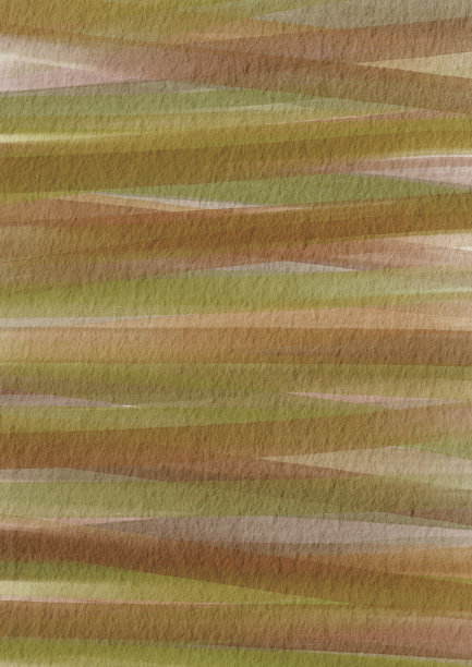 抽象的绿叶和棕色线条笔触水彩插图装饰自然的生活方式和质朴的概念。图片下载