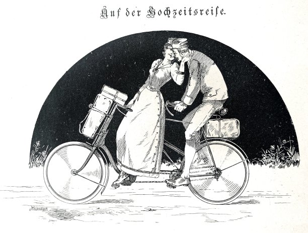 一对夫妻在度蜜月图片下载