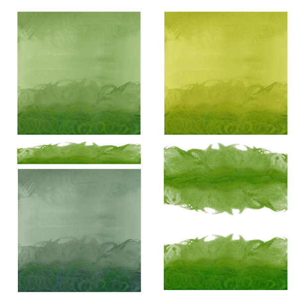 抽象水彩设计元素的绿色背景与斑点，洗涤，飞溅，条纹图片下载
