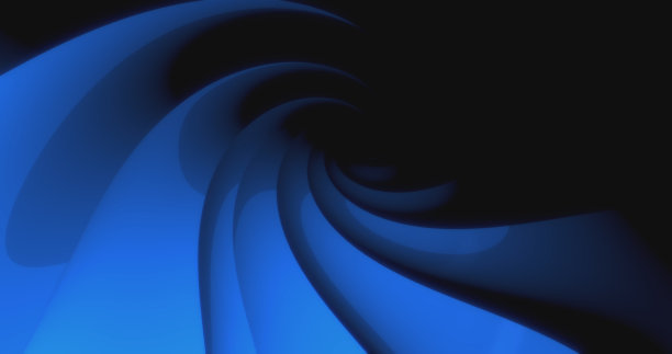 旋转的叶片是一个抽象的蓝色漏斗，抽象的背景图片下载