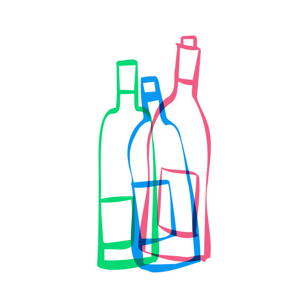 复古设计的酒瓶图片下载