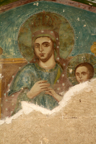 贝拉派修道院的教堂壁画图片下载