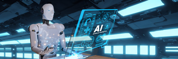 人工智能机器人推笔记本电脑工业技术手臂机器人人工智能盒子产品制造业技术出口进口未来产品食品化妆品服装仓库未来产品平台图片下载