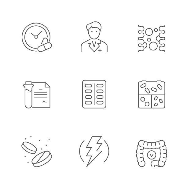 设置维生素的线条图标图片下载