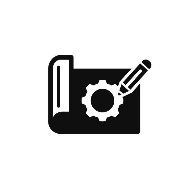 房屋平面图图标孤立在白色背景。蓝图图标图片下载