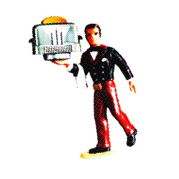 服务员拿着烤面包机图片下载