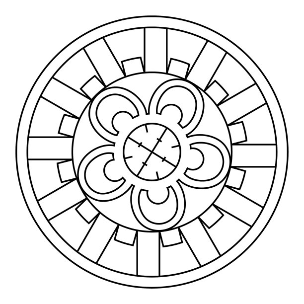 圆形花纹图片下载