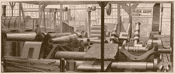 1862年伦敦世界博览会，德国弗里德里希-克虏伯公司制造的大炮图片下载