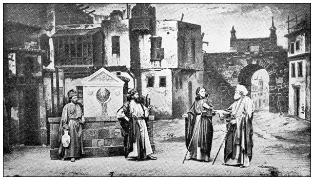 德国奥伯拉默高基督受难戏剧:准备主的晚餐图片下载