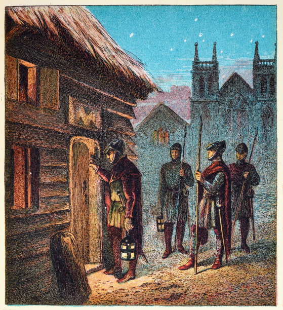 执行征服者威廉的宵禁法令图片下载