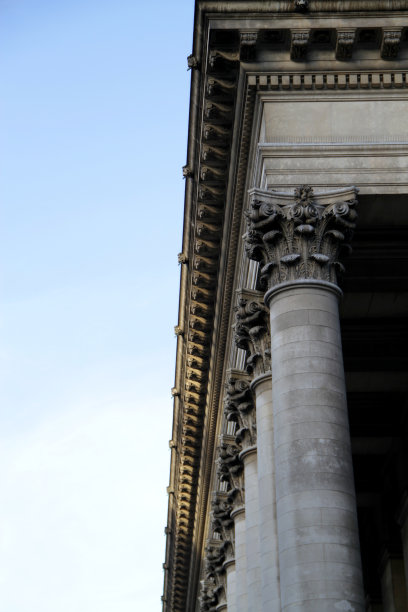 石柱与庙宇图片下载