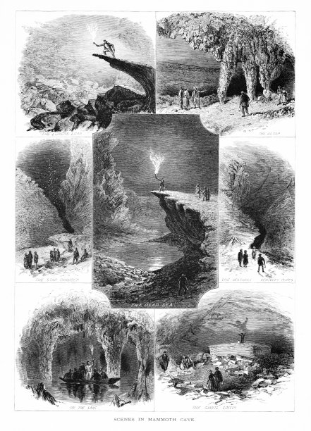 猛犸洞穴场景，肯塔基州，美国，美国地理图片下载