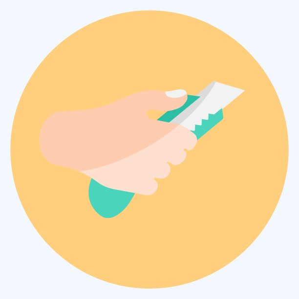 图标持有剪纸。适用于手部动作符号。平的风格。简单的设计可编辑。设计模板向量。简单的符号说明图片下载