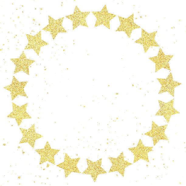 金碧辉煌的金色框架材料图片下载