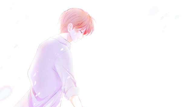 一个在花瓣落下时看起来很快乐的人图片下载