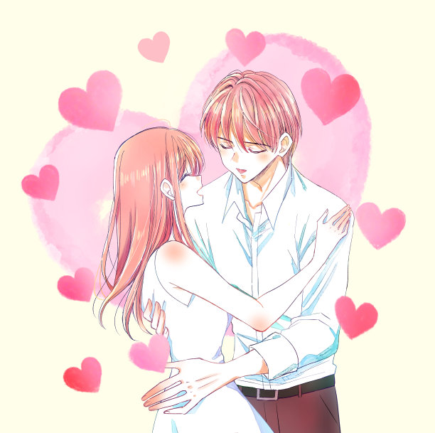 快乐的夏日男女夫妻图片下载